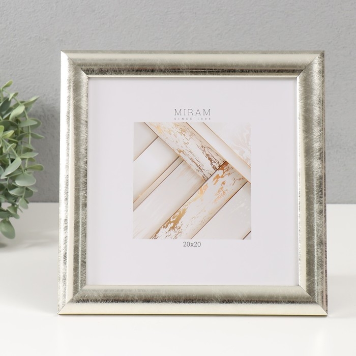 Фоторамка пластик Gallery 20х20 см, 647221-22, серебро (пластиковый экран) Фоторамка пластик Gallery 20х20 см, 647221-22, серебро (пластиковый экран)