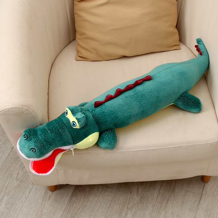 Мягкая игрушка «Крокодил», 80 см, цвет темно-зелёный, на замке Мягкая игрушка «Крокодил», 80 см, цвет темно-зелёный, на замке