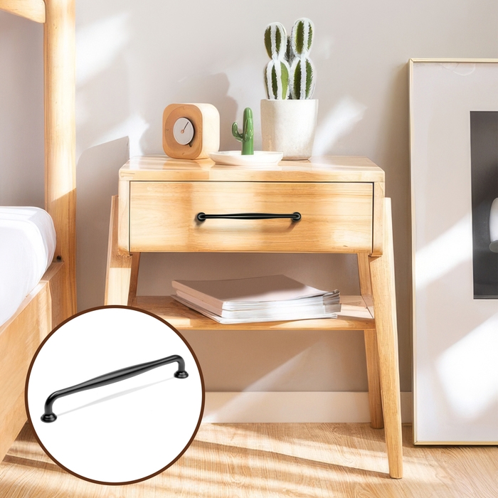 Ручка-скоба WAVE PC173BL, м/о 192 мм, цвет чёрный Ручка-скоба WAVE PC173BL, м/о 192 мм, цвет чёрный