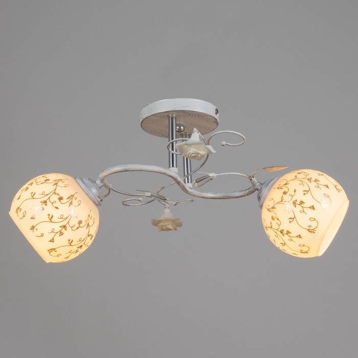 Люстра Люстра "Ладель" 2хЕ27 40Вт белый 50х25х25 см BayerLux