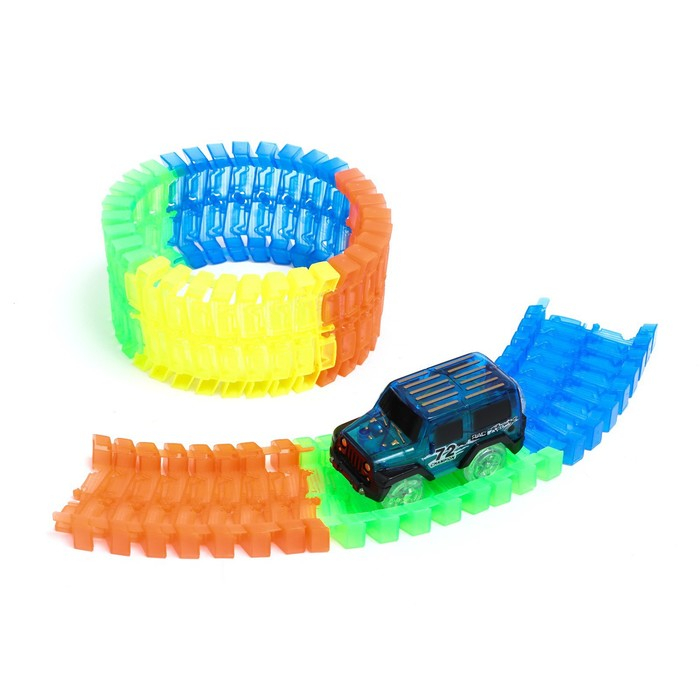 Автотрек «Магический Трек», гибкий, светится в темноте, 56 деталей Автотрек «Магический Трек», гибкий, светится в темноте, 56 деталей