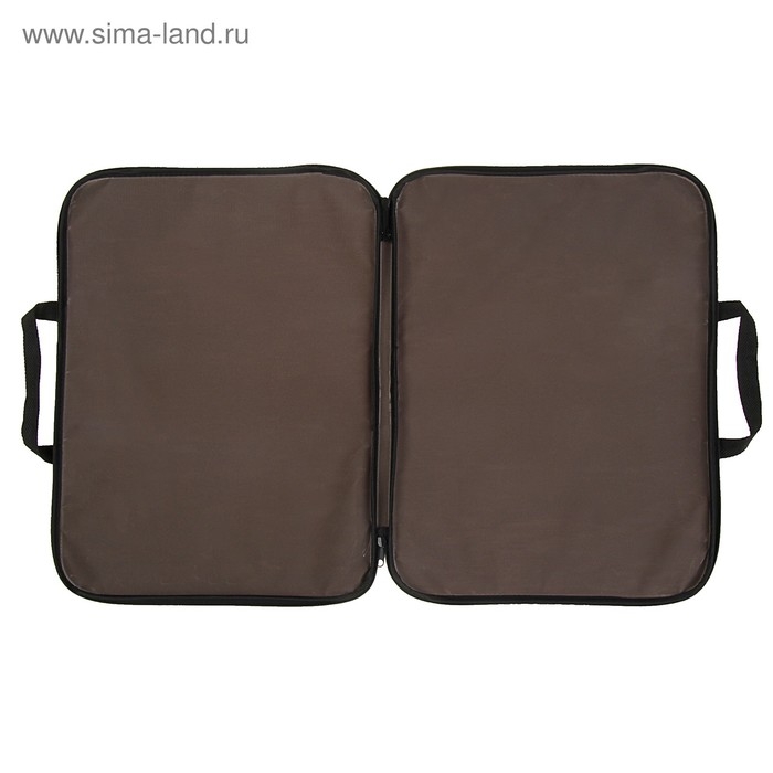 Папка для чертежей и рисунков А3, 470 х 350 х 20 мм, с ручками, текстильная, Calligrata Стандарт, Коричневая, плотность 600D Папка для чертежей и рисунков А3, 470 х 350 х 20 мм, с ручками, текстильная, Calligrata Стандарт, Коричневая, плотность 600D