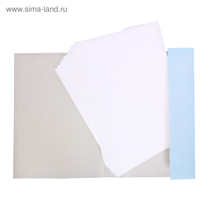 Папка для акварели А3, 10 листов  Папка для акварели А3, 10 листов "Цветы", блок 180 г/м2, рисовальная