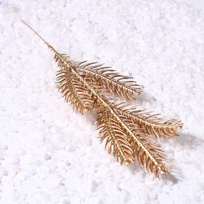 Декор «Веточка ели золотистая» Декор «Веточка ели золотистая»