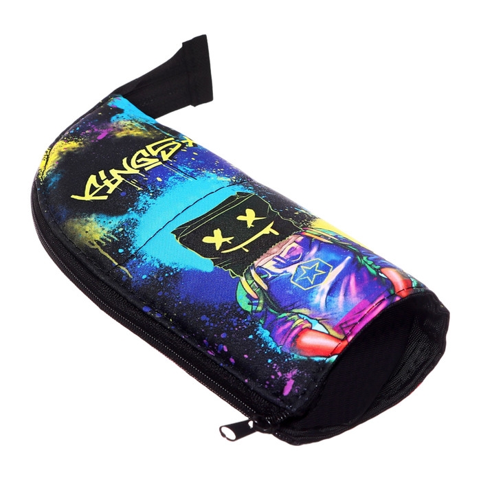 Пенал мягкий, тубус-подставка, 85 х 210 мм, c наполнением 16 предметов, Calligrata Пенал мягкий, тубус-подставка, 85 х 210 мм, c наполнением 16 предметов, Calligrata "Маска", для мальчиков