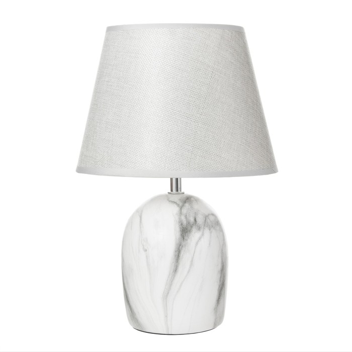 Настольная лампа Настольная лампа "Вудланд" E14 40Вт белый-серый23х23х35 см RISALUX