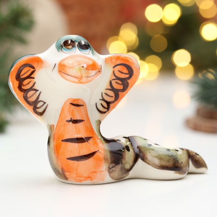 Сувенир Сувенир "Змея Василиса", гжель, цвет, 8 см