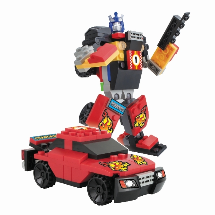 Конструктор-трансформер «Крашбот», 82 детали, цвета МИКС Конструктор-трансформер «Крашбот», 82 детали, цвета МИКС