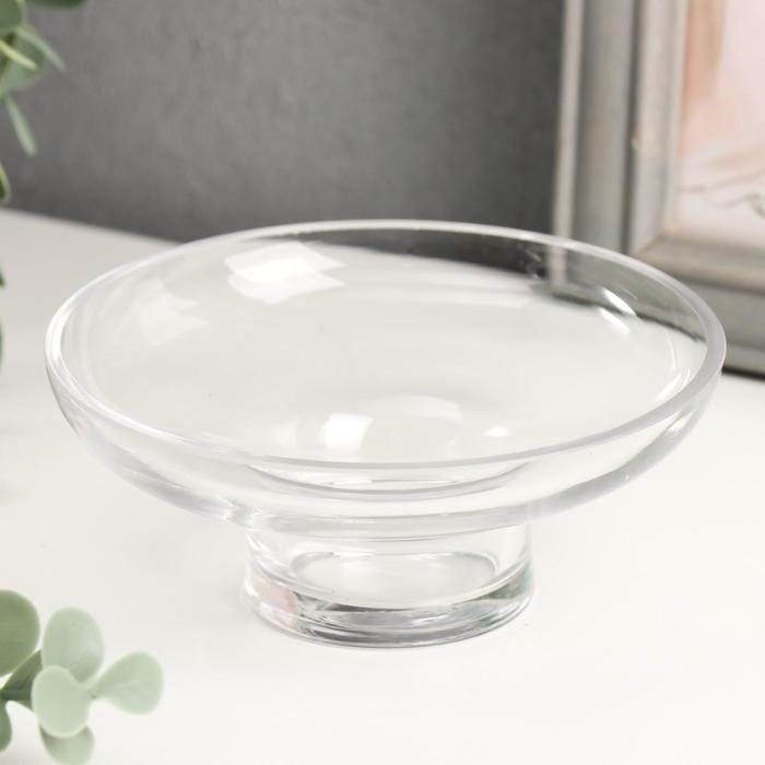 Подсвечник стекло на 1 свечу Подсвечник стекло на 1 свечу "Чаша" прозрачный 5х11,4х11,4 см