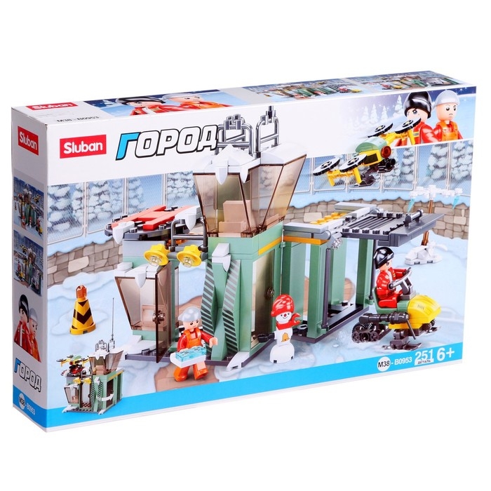 Конструктор Город «Метеостанция в горах», 251 деталь Конструктор Город «Метеостанция в горах», 251 деталь