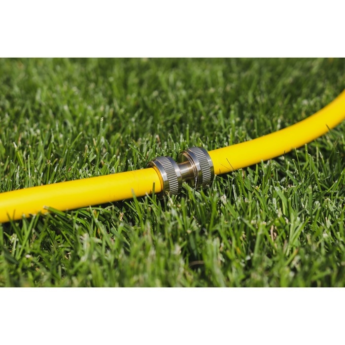 Муфта соединительная, для шлангов 1/2 Муфта соединительная, для шлангов 1/2" (12 мм), цанговое соединение, латунь, Greengo