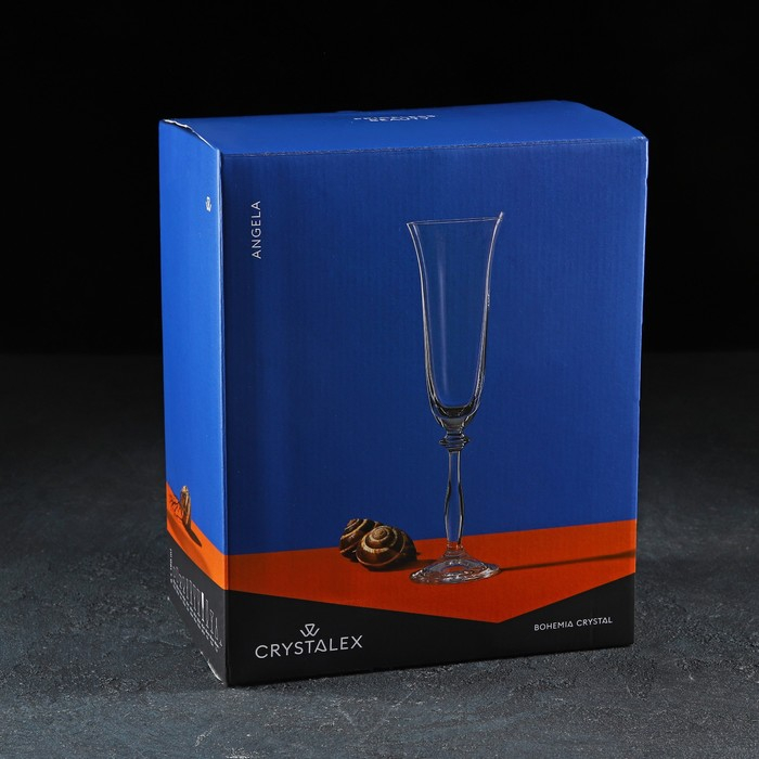 Набор бокалов для шампанского Bohemia Crystal «Анжела», 190 мл, 6 шт Набор бокалов для шампанского Bohemia Crystal «Анжела», 190 мл, 6 шт