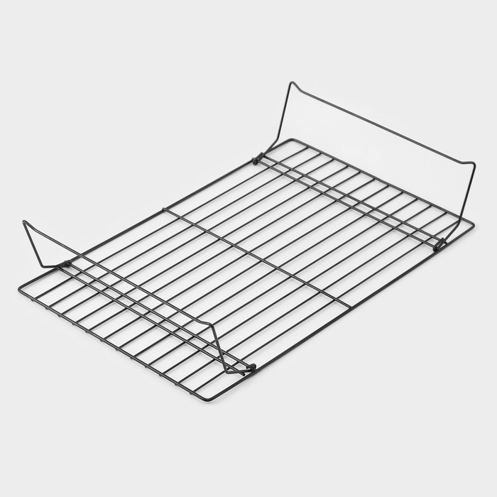 Решётка для глазирования и остывания выпечки 3-х ярусная KONFINETTA, 40,5×25 см, цвет чёрный Решётка для глазирования и остывания выпечки 3-х ярусная KONFINETTA, 40,5×25 см, цвет чёрный