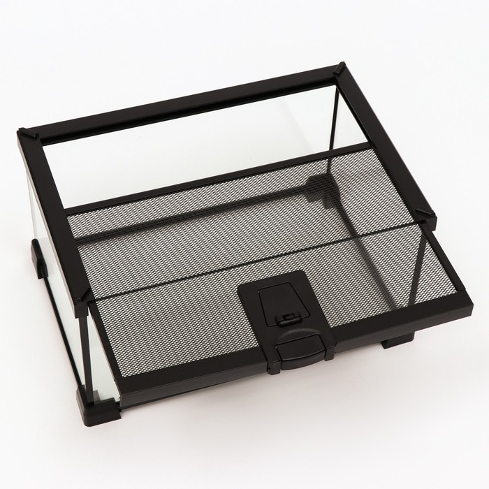 Террариум для рептилий 9,6 л, с креплением для предотвращения побега, 30 х 20 х 16 см Террариум для рептилий 9,6 л, с креплением для предотвращения побега, 30 х 20 х 16 см