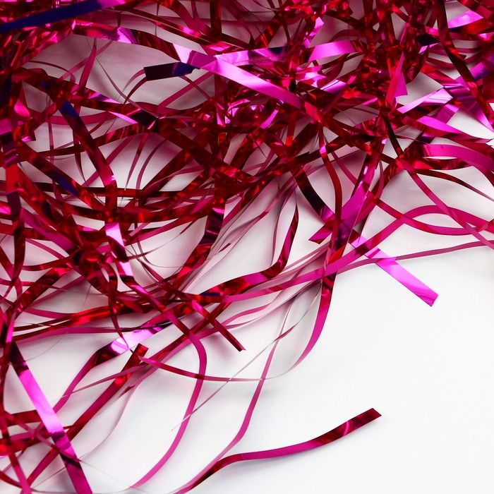 Наполнитель для шаров и подарков, упаковка, «Фуксия» , 15 х 26 см Наполнитель для шаров и подарков, упаковка, «Фуксия» , 15 х 26 см