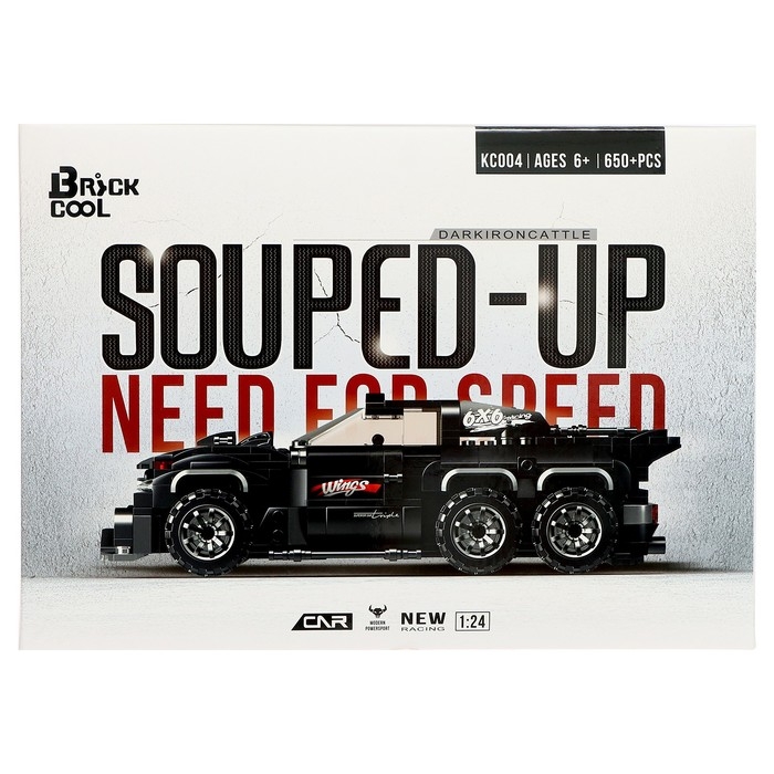Конструктор Гонка &laquo;Тёмный бык&raquo;, 650 деталей