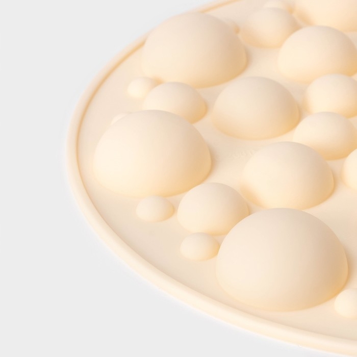 Форма для выпечки Доляна «Пузырьки», d=24 см, цвет бежевый