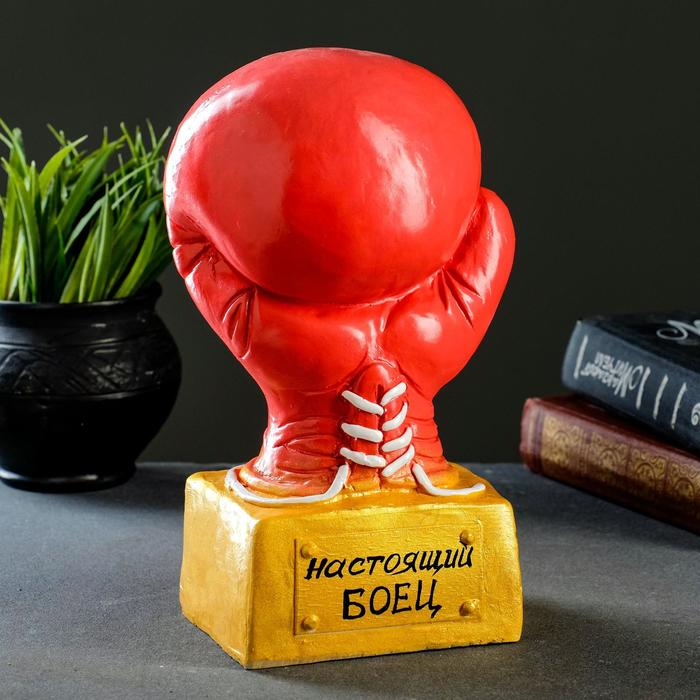 Копилка Копилка "Боксерская перчатка" красное золото, 15х12х24см