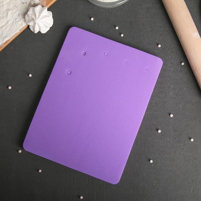 Мат для моделирования и сушки цветов из мастики, 25×20×1,5 см, цвет розовый, фиолетовый Мат для моделирования и сушки цветов из мастики, 25×20×1,5 см, цвет розовый, фиолетовый