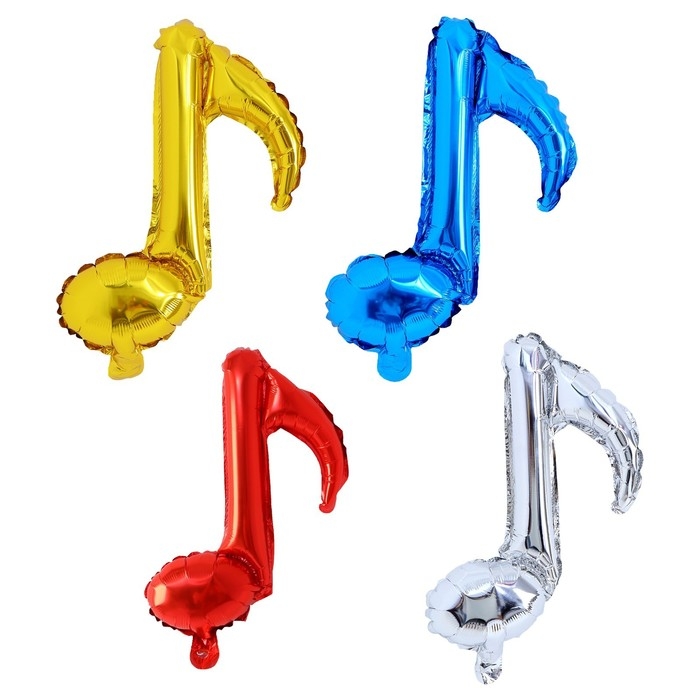 Шар фольгированный 16 Шар фольгированный 16" «Нотки», набор 4 шт.