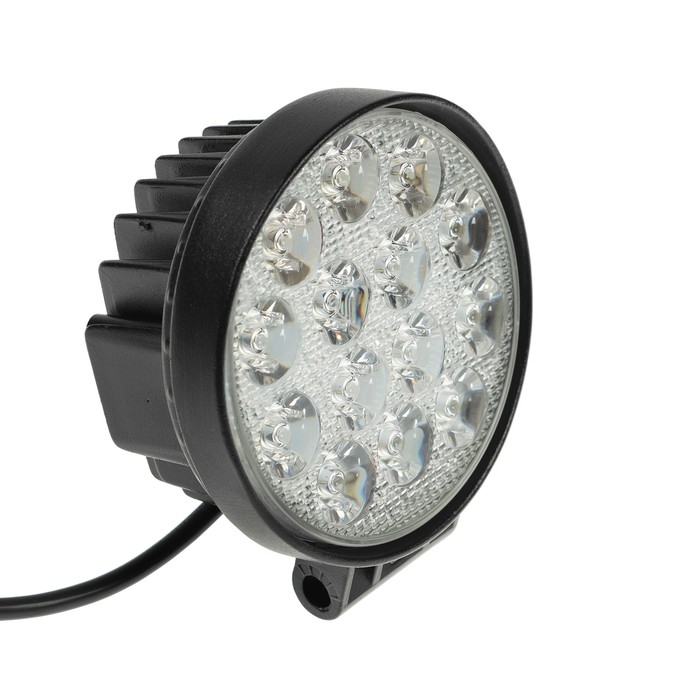 Светодиодная фара Вымпел WL-142CS, дальний свет, корпус металл, 14 диодов Светодиодная фара Вымпел WL-142CS, дальний свет, корпус металл, 14 диодов