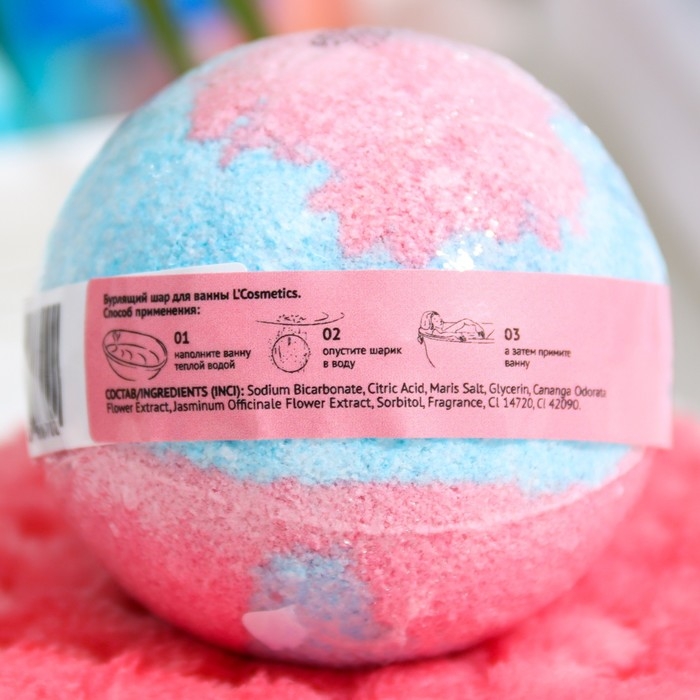 Бомбочка для ванн L'Cosmetics Sexy 212 с пеной, 130 г Бомбочка для ванн L'Cosmetics Sexy 212 с пеной, 130 г
