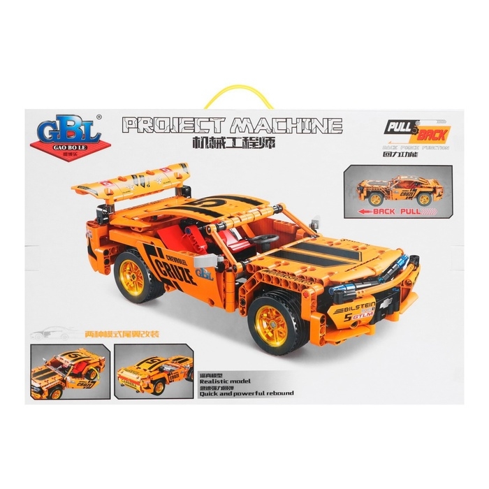Конструктор гоночная машина GAO BO LE Project Machine, инерционный, 354 детали, 6+ Конструктор гоночная машина GAO BO LE Project Machine, инерционный, 354 детали, 6+