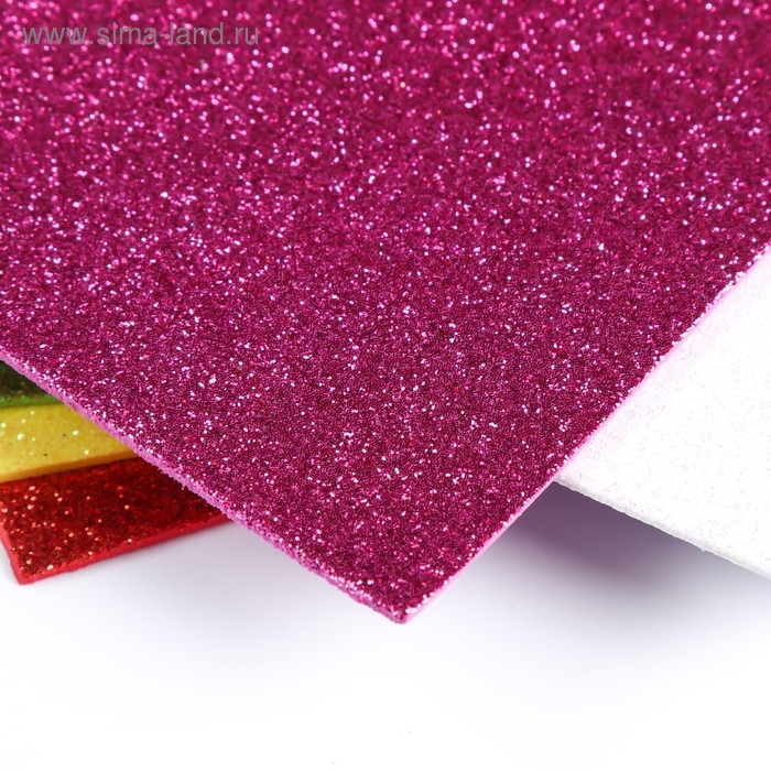 Набор глиттерного фоамирана  Набор глиттерного фоамирана "Magic 4 Hobby" ассорти №2, 20х30 см, 2 мм, 10шт