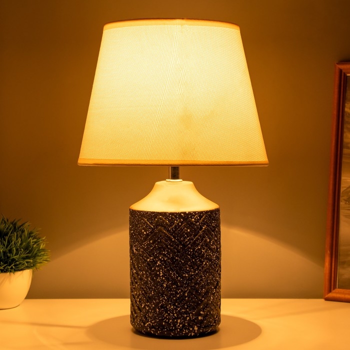 Лампа настольная Лампа настольная "Киао" 1х40Вт Е14 черный/золото 22х22х36см