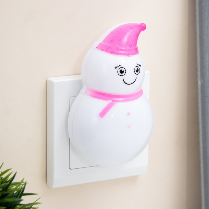 Ночник Ночник "Снеговик" LED 3х7х10см RISALUX