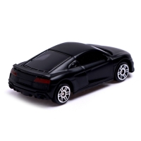 Машина металлическая AUDI R8 COUPE, 1:64, цвет черный матовый