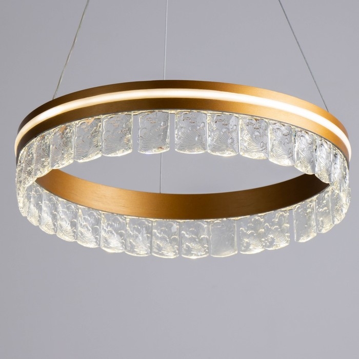 Светильник Светильник "Джес" LED 100Вт золото 39х39х9 см BayerLux