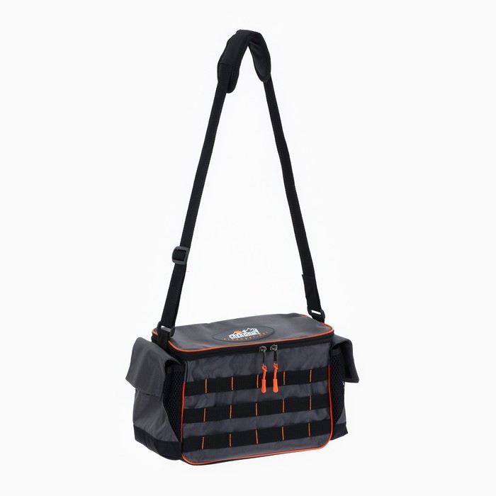 Сумка рыболовная  Сумка рыболовная "СЛЕДОПЫТ" Base Lure Bag L, 36 х 22 х 15 см, цвет серый, + 3 коробки Luno