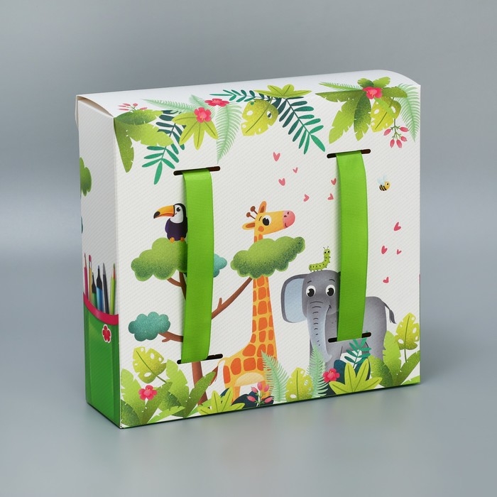 Коробка подарочная формовая, упаковка, «Приключения», 23.5 х 22 х 7 см Коробка подарочная формовая, упаковка, «Приключения», 23.5 х 22 х 7 см