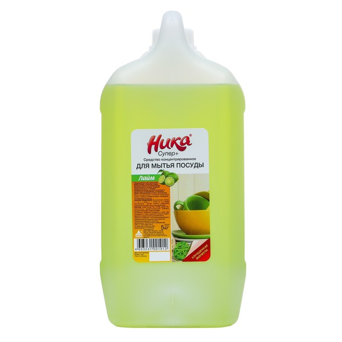 Средство для мытья посуды  Средство для мытья посуды "Ника-Супер Плюс", концентрированное, канистра, 5 кг