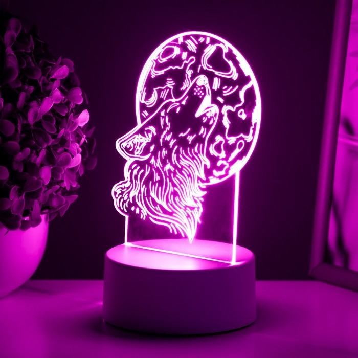 Светильник Светильник "Волк" LED белый 12х9,5х16 см RISALUX