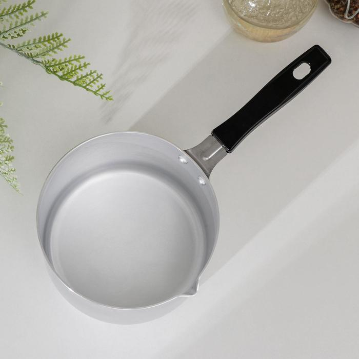 Ковш, 1 л, карбоновая ручка, металлическая крышка, цвет серый Ковш, 1 л, карбоновая ручка, металлическая крышка, цвет серый