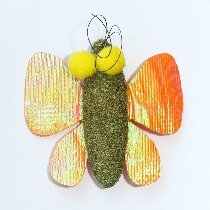 Игрушка для кошек «Бабочка» из кошачьей мяты, 8 х 6.5 см Игрушка для кошек «Бабочка» из кошачьей мяты, 8 х 6.5 см