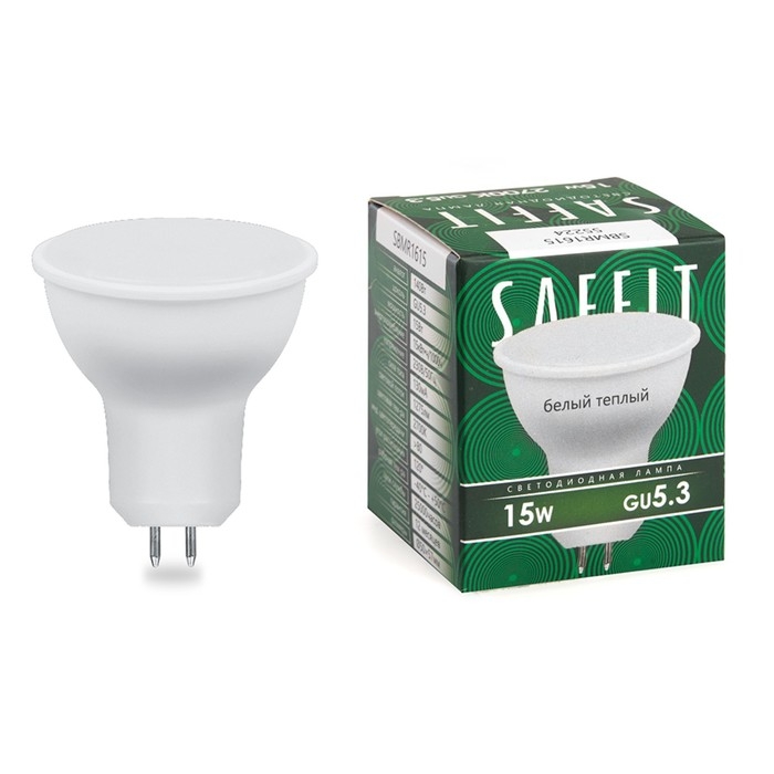 Лампа светодиодная, 15W 230V GU5.3 2700K MR16, SBMR1615 Лампа светодиодная, 15W 230V GU5.3 2700K MR16, SBMR1615