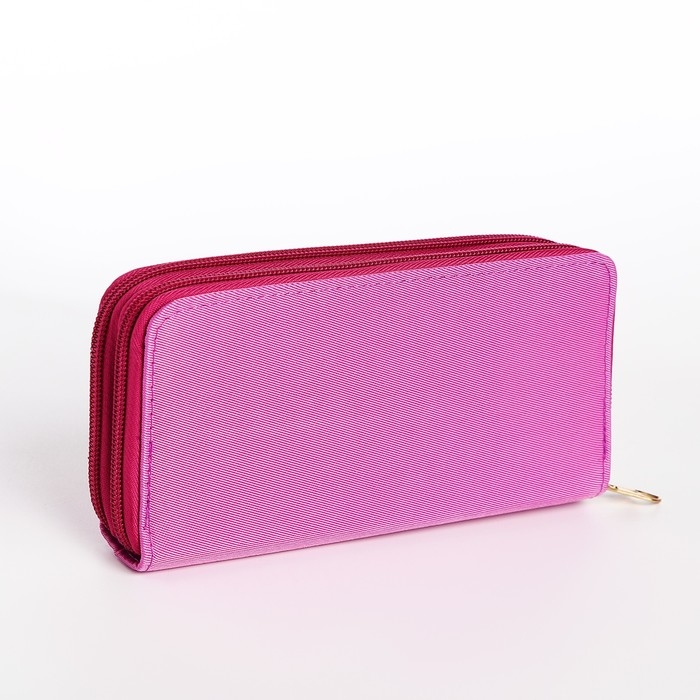 Кошелёк женский на молниях, цвет сиреневый Кошелёк женский на молниях, цвет сиреневый