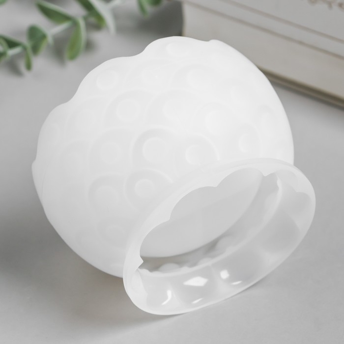 Молд силикон Молд силикон "Подсвечник круглый с волнистыми краями" 9,7х9,7х9,7 см