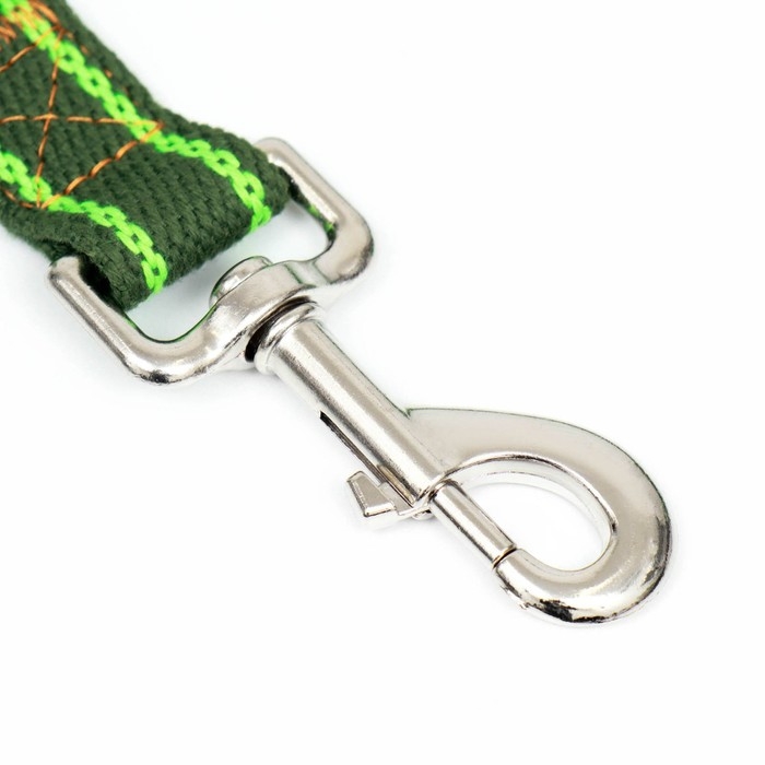 Поводок брезентовый, 1,6 м х 2,5 см, хаки/салатовый Поводок брезентовый, 1,6 м х 2,5 см, хаки/салатовый