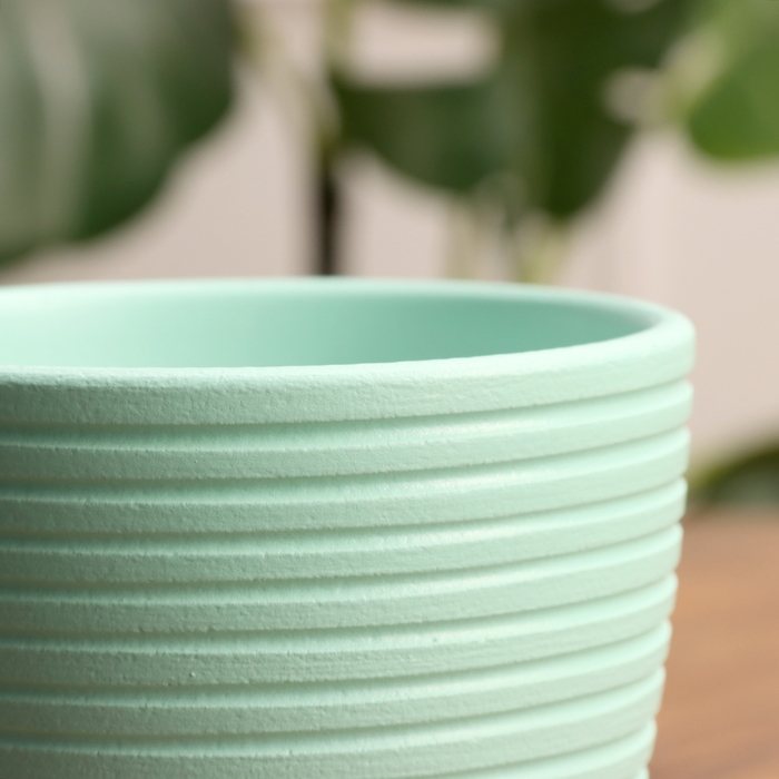 Горшок цветочный Спираль бирюзовый крокус №1, 0,7 л, d - 11,7 см Горшок цветочный Спираль бирюзовый крокус №1, 0,7 л, d - 11,7 см