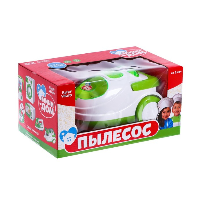 Пылесос «Мини-дом», свет, засасывает мусор Пылесос «Мини-дом», свет, засасывает мусор