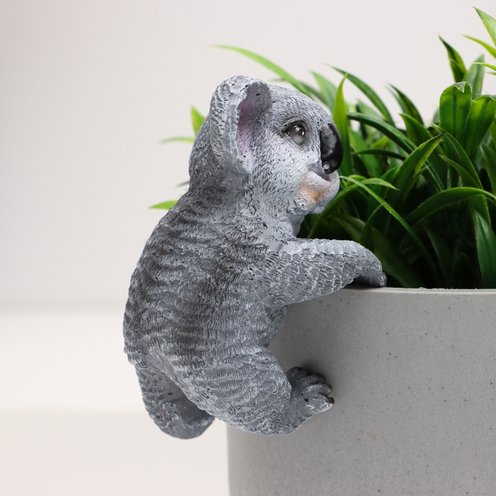 Декор на кашпо  Декор на кашпо "Коала Юна" 6х6х11см