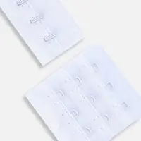 Застёжка для бюстгальтера, 3 ряда 3 крючка, 10 шт., белая