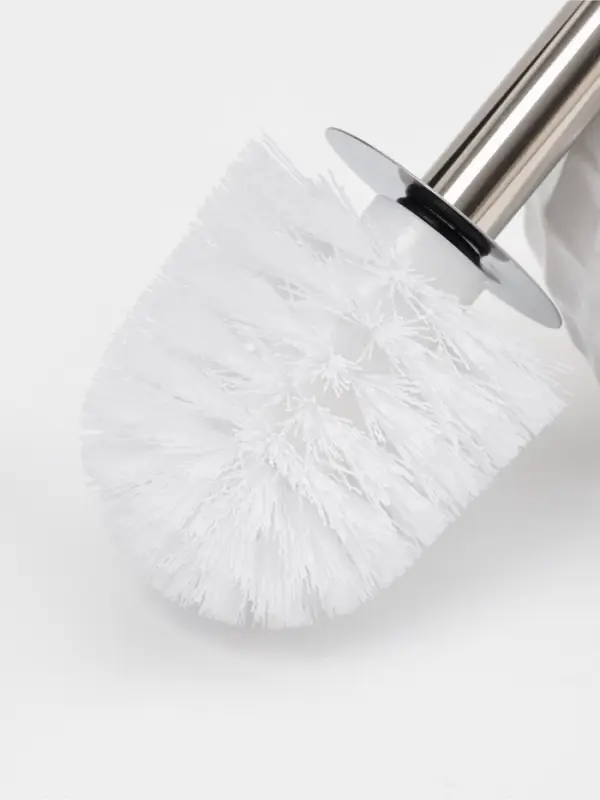 Ерш для унитаза с подставкой керамика "Квадро" белый