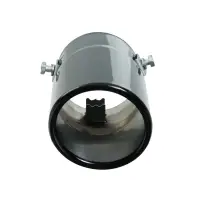 Насадка на глушитель 15&times;7.5 см, посадочный 60 мм, скошенная, черный глянец