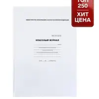 Классный журнал для 5-11 классов А4, 96 листов, твёрдая обложка, белый блок