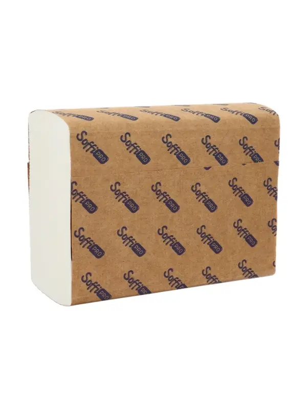 Бумажные полотенца Z-сложения т SoffiPro Comfort 21&times;19 см, двухслойные, 200 шт.
